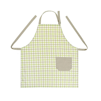 Фартук кухонный Клеточка оливково-бежевый Homeline