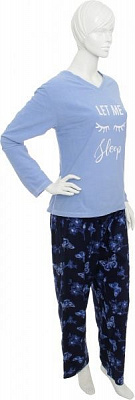 Костюм домашний женский La Nuit Butterfly р. XL голубой с синим 