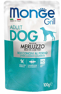 Корм для собак Monge Monge GRILL с треской 100 г