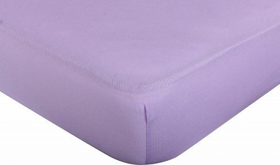 Простирадло на резинці трикотажне 90x200 см бузковий Homeline