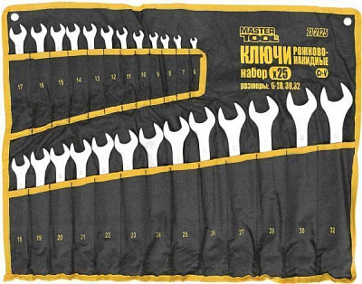 Набор ключей комбинированных MasterTool 71-2125