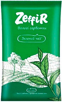 Влажные салфетки ZEFFIR с ароматом зеленого чая 15 шт.