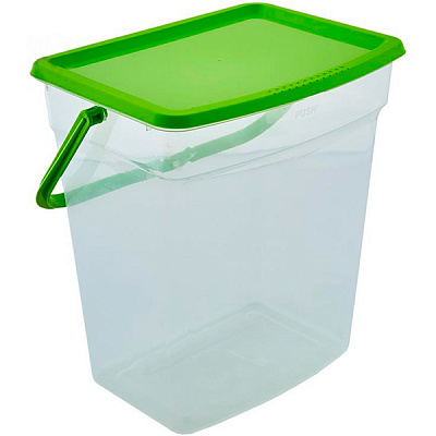 Контейнер із кришкою Алеана для зберігання порошку 6 л оливковий 122095