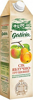Сік Galicia Яблучно-грушевий пастеризований 1л (4820151001611) 