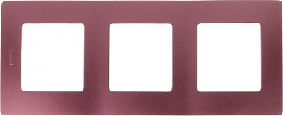 Рамка тримісна Legrand Etika універсальна сливовий 672563