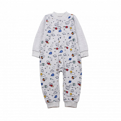 Комбинезон ясельный унисекс Фламинго р.80 меланж 427-307 