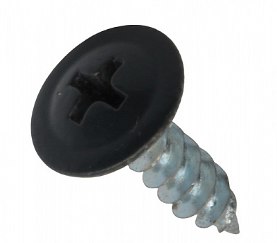 Саморез с пресшайбой острый 4,2x16 мм антрацитово-серый RAL 7016 Expert Fix