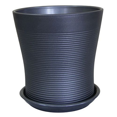 Горщик керамічний Оріана-Запоріжкераміка Вуаль №3 різний крошка круглий 1 л металік