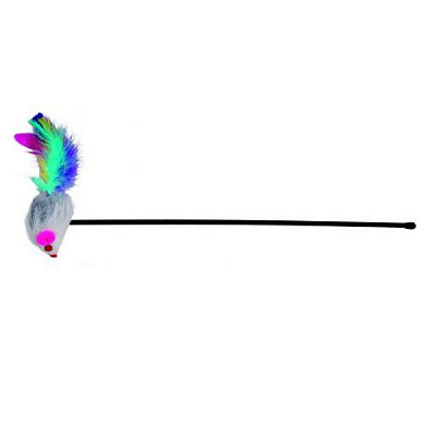 Игрушка Trixie Мышь на удочке 50 см