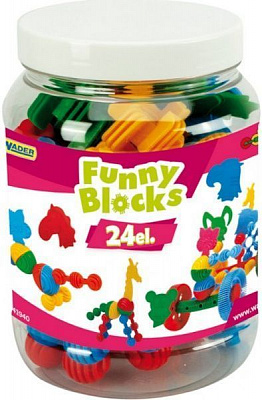 Конструктор Тигрес Funny Blocks 24 елемента 41940
