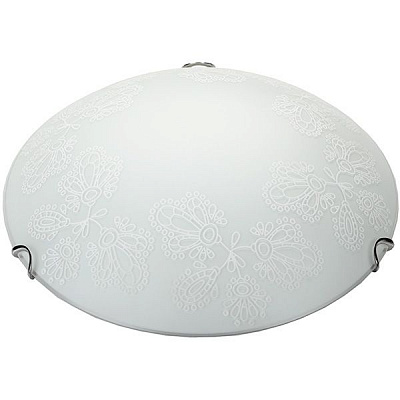 Светильник настенно-потолочный Декора НББ Ирис 60 Вт E27 белый 24580 