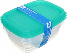 Набір контейнерів для харчових продуктів Eat&Go 1.25 л зелений 3 шт. UP! (Underprice)