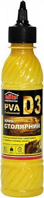 Клей для дерева Elite Construction столярный PVA D3 0.25 л 