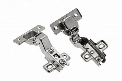 Петля угловая GTV 100° Slide-On без доводчика ZP-KT30H2-BE