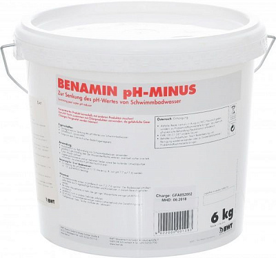 Средство для снижения pH Benamin Ph-minus 6 кг BWT 