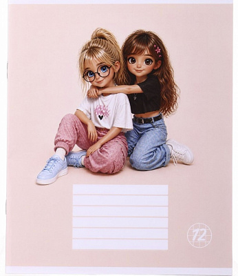 Тетрадь Girlfriends_26 12 листов в клетку Nota Bene