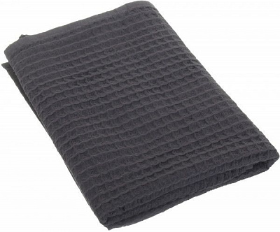 Полотенце вафельное Пике 70x140 см серый 