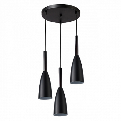 Світильник підвісний Hopfen Bell 3x40 Вт Е27 чорний