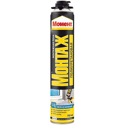 Піна монтажна Момент PRO всесезонна 750 мл