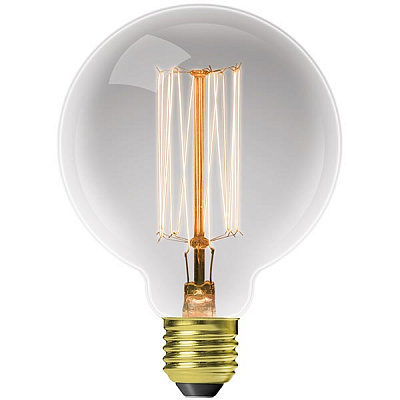 Лампа Eurolamp ArtDeco Dimmable G95 60 Вт E27 2700 К 240 В прозрачная GL-60272(deco)