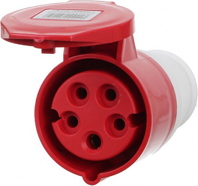 Розетка силова переносна із заземленням UP! (Underprice) 3p+N+PE (215) 380В 16А IP44 сірий