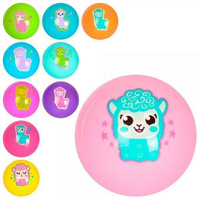 Мяч Лама (10 видов) в ассортименте 23 см MS 2637