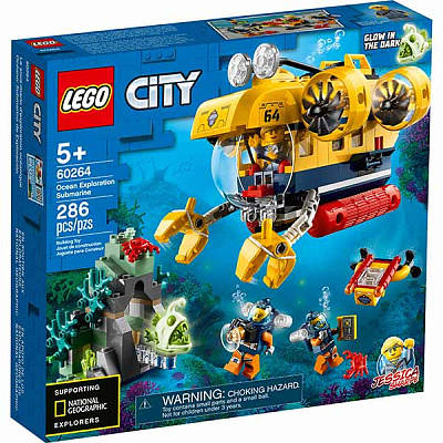 Конструктор LEGO City Океан: исследовательская подводная лодка 60264