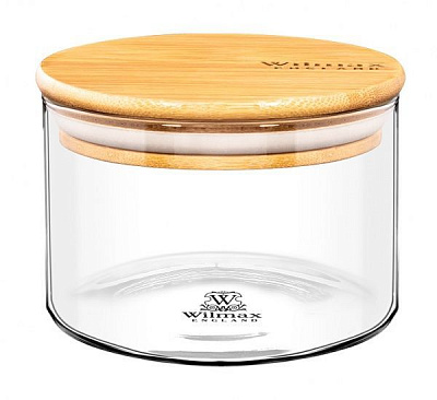 Банка для сипучих з бамбуковою кришкою 400 мл Thermo WL-888501/A Wilmax