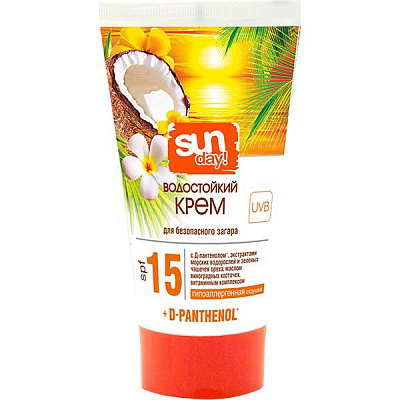 Крем для загара BIO-Pantenol Bio-Panthenol SPF 15 с экстрактом ореха и маслом виноградных косточек 150 мл