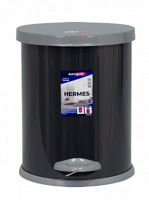 Відро з педаллю Eurogold HERMES 12 л антрацит 801312
