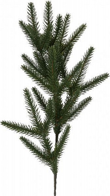 Веточка декоративная хвойная Ель 52 см 