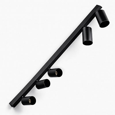 Светильник накладной поворотный LIGHT SET PLESO 5x10 Вт GU10 черный