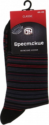 Шкарпетки чоловічі БЧК Classic 2122 022 р. 29 чорний із темно-вишневим