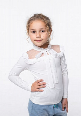 Блуза Vidoli G-20923W р.128 молочный 