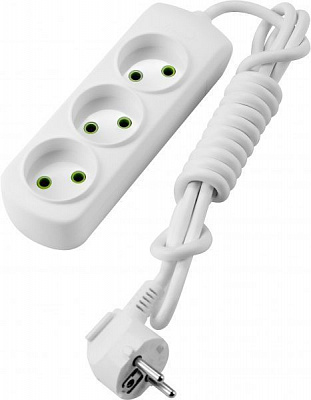 Удлинитель Lezard Letitia без заземления 3 гн. белый 2 м 721-0302-303 