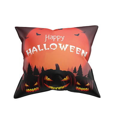 Подушка декоративна Angry halloween ghost 45x45 см мультиколор La Nuit