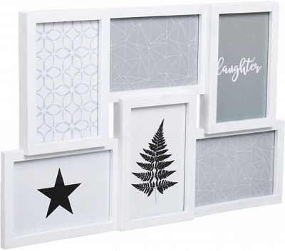 Колаж SM00039 6 фото 10x15 см білий