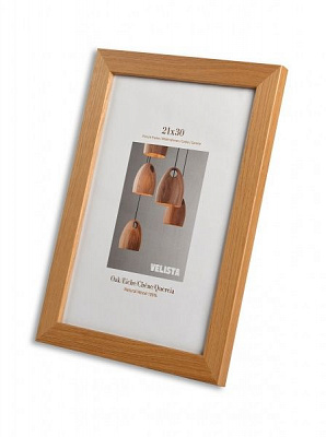 Рамка для фотографии со стеклом Velista Дубова 15x21 см бежевый 