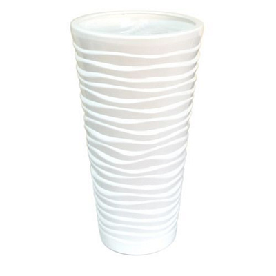 Горшок керамический Ориана-Запорожкерамика Нова волна круглый 16л белый 