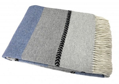 Плед Marsel Amy/1 140x200 см синий с серым La Nuit