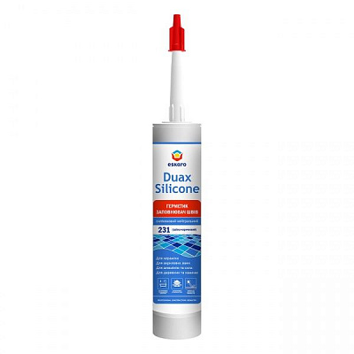 Герметик силіконовий Eskaro Duax Silicone №210 білий 300 мл