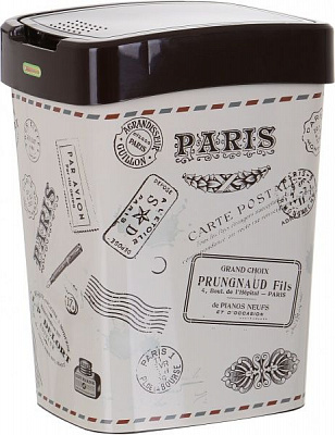 Контейнер для сміття Алеана Алеана Париж 18 л сірий/темно-коричневий 121067