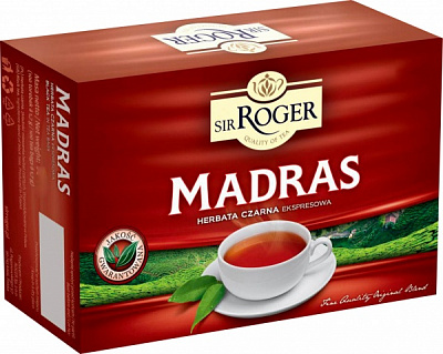 Чай черный Sir Roger Madras 80 шт. 136 г 