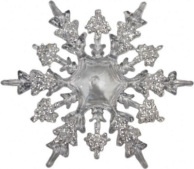 Подвеска Девилон акриловая снежинка 200626 16 см