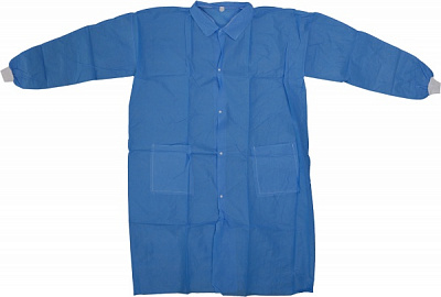 Халат рабочий Tempo защитный малярный р. XL голубой