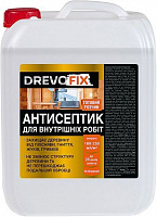 Антисептик DrevoFix для внутренних работ готовый состав прозрачный мат 10 л