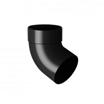 Отвод RAINWAY одномуфтовый 67° 90 мм графит 