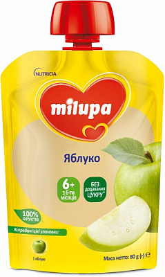 Пюре Milupa Яблоко 80 г 