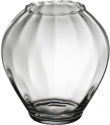 Ваза стеклянная прозрачная 24х25 см