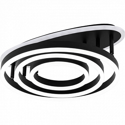 Світильник світлодіодний Hopfen з пультом ДК 75 Вт чорний 3000-6000 К ERIC-75W R RGB BK